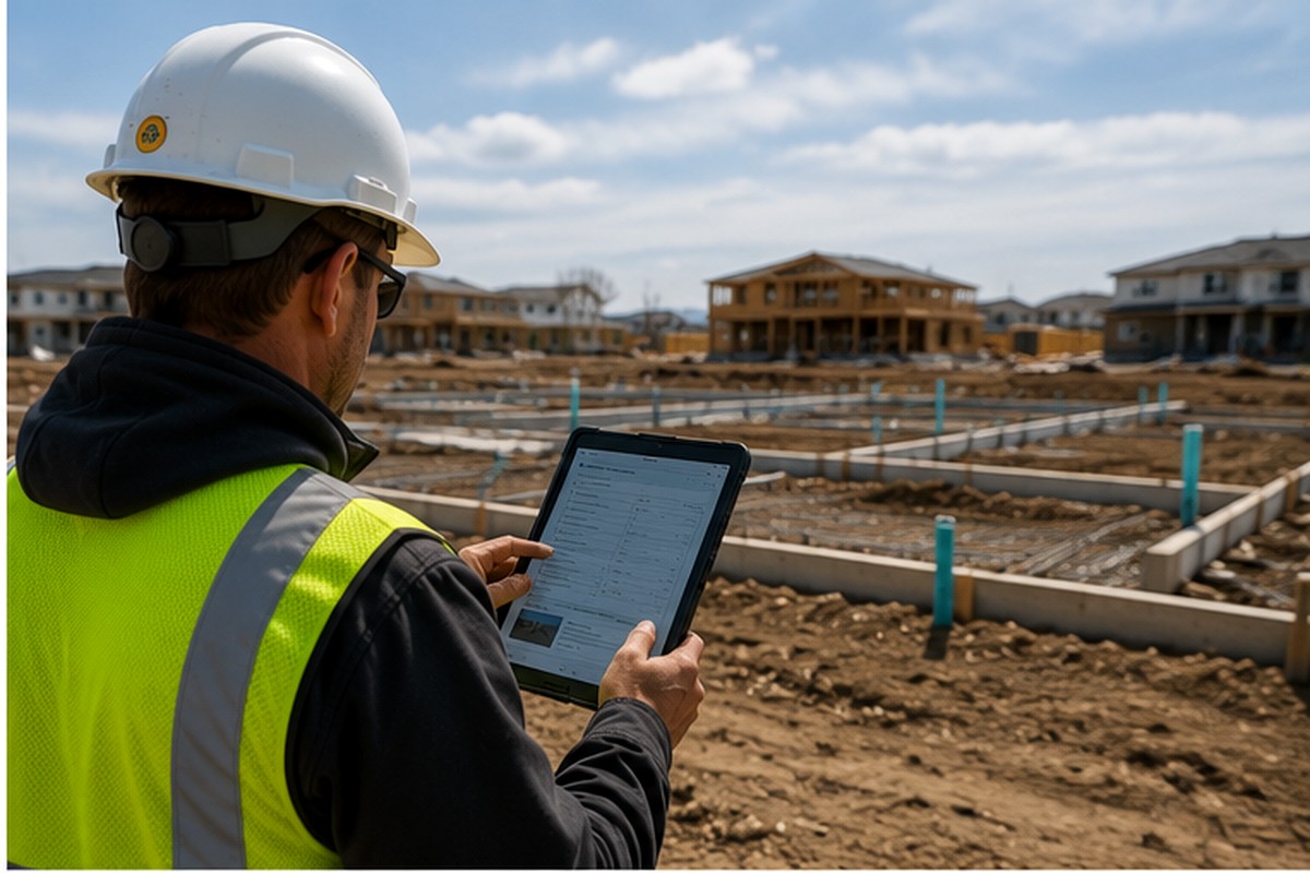 Stormwater inspection and reporting at a construction site